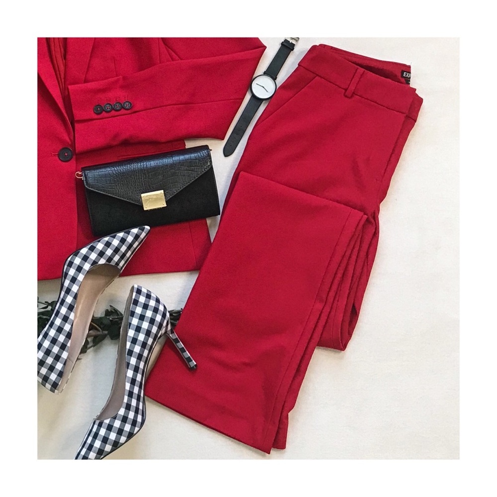 Express Mid-Rise Barley Boot Dress Pant